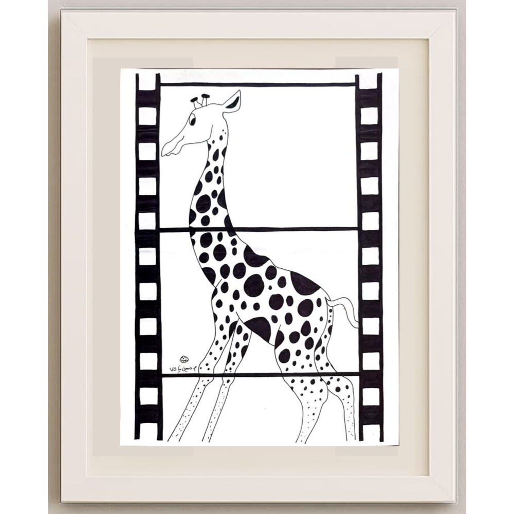 Mostafa Hossein Nia 35c25cm Orijinal Karikatür Tablo BOD02042