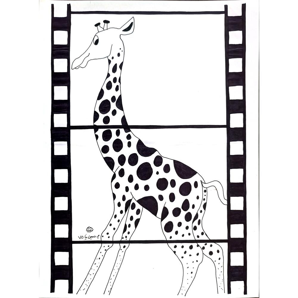 Mostafa Hossein Nia 35c25cm Orijinal Karikatür Tablo BOD02042