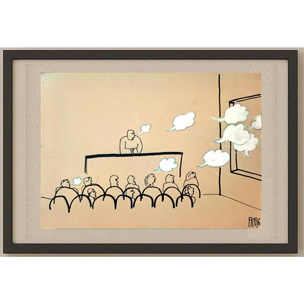 Fedor Kritovak 29x21cm Orijinal Karikatür BOD02061