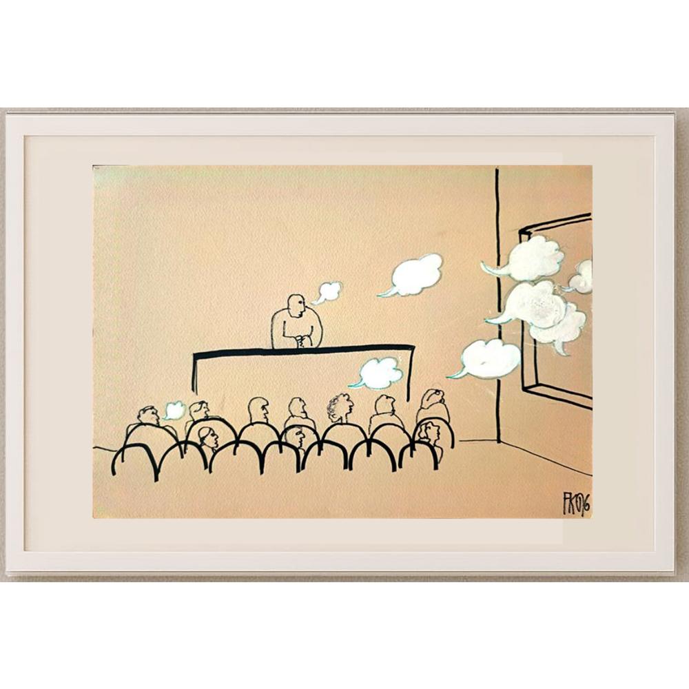 Fedor Kritovak 29x21cm Orijinal Karikatür BOD02061