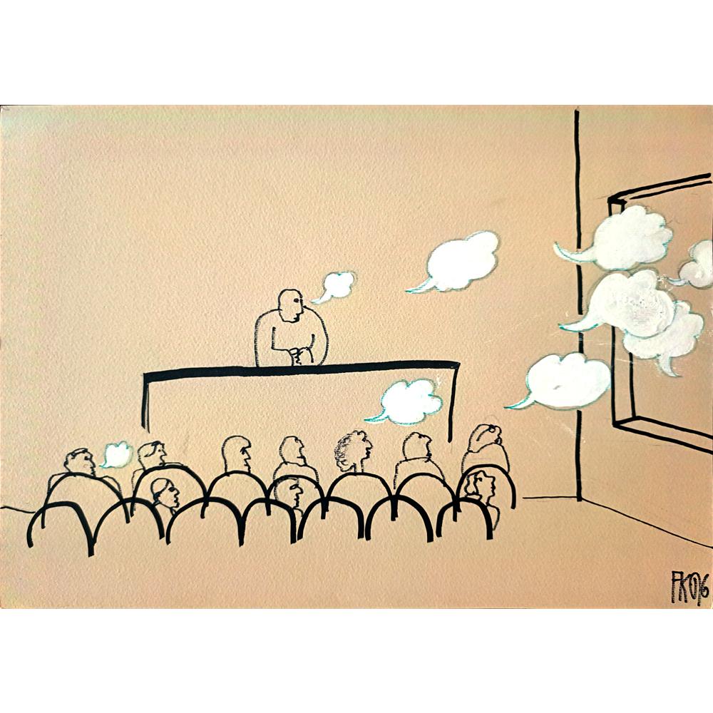 Fedor Kritovak 29x21cm Orijinal Karikatür BOD02061