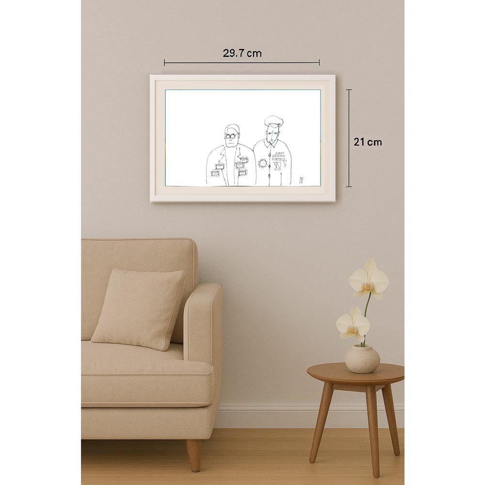 Fedor Kritovak 29x21cm Orijinal Karikatür BOD02066