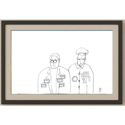 Fedor Kritovak 29x21cm Orijinal Karikatür BOD02066