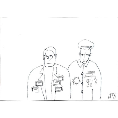 Fedor Kritovak 29x21cm Orijinal Karikatür BOD02066