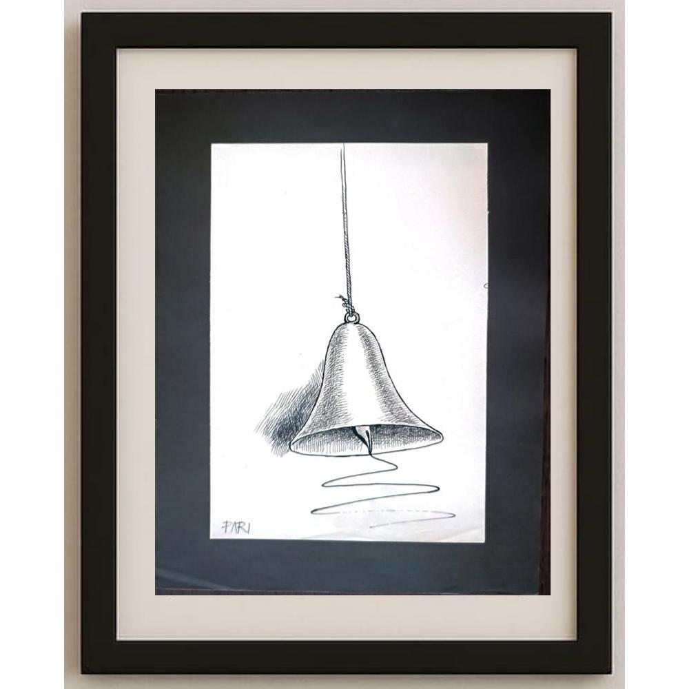 Pari Mohammad Nabi 29x21cm Orijinal Karikatür BOD02068