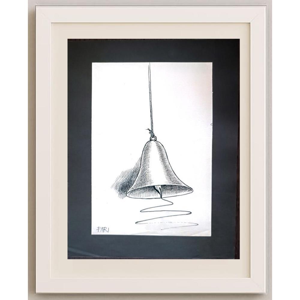 Pari Mohammad Nabi 29x21cm Orijinal Karikatür BOD02068