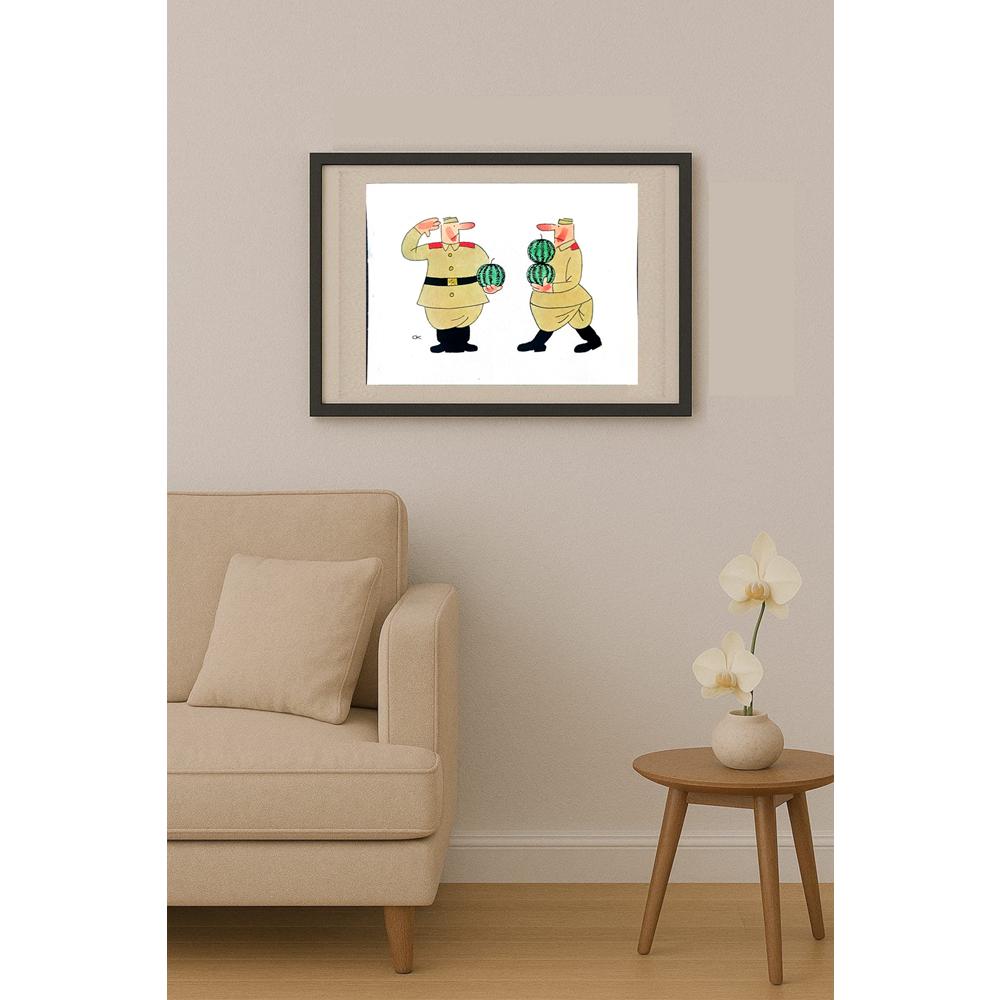 Sergei Koupriy 23x17cm Orijinal Karikatür BOD02070