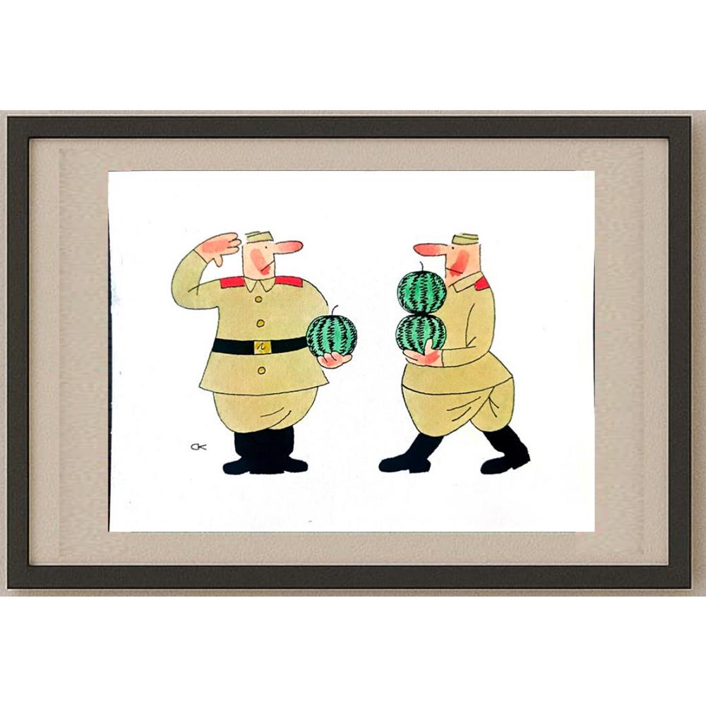 Sergei Koupriy 23x17cm Orijinal Karikatür BOD02070