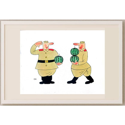 Sergei Koupriy 23x17cm Orijinal Karikatür BOD02070