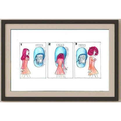 Tsvetomir Veleshky 29x21cm Orijinal Karikatür BOD02074