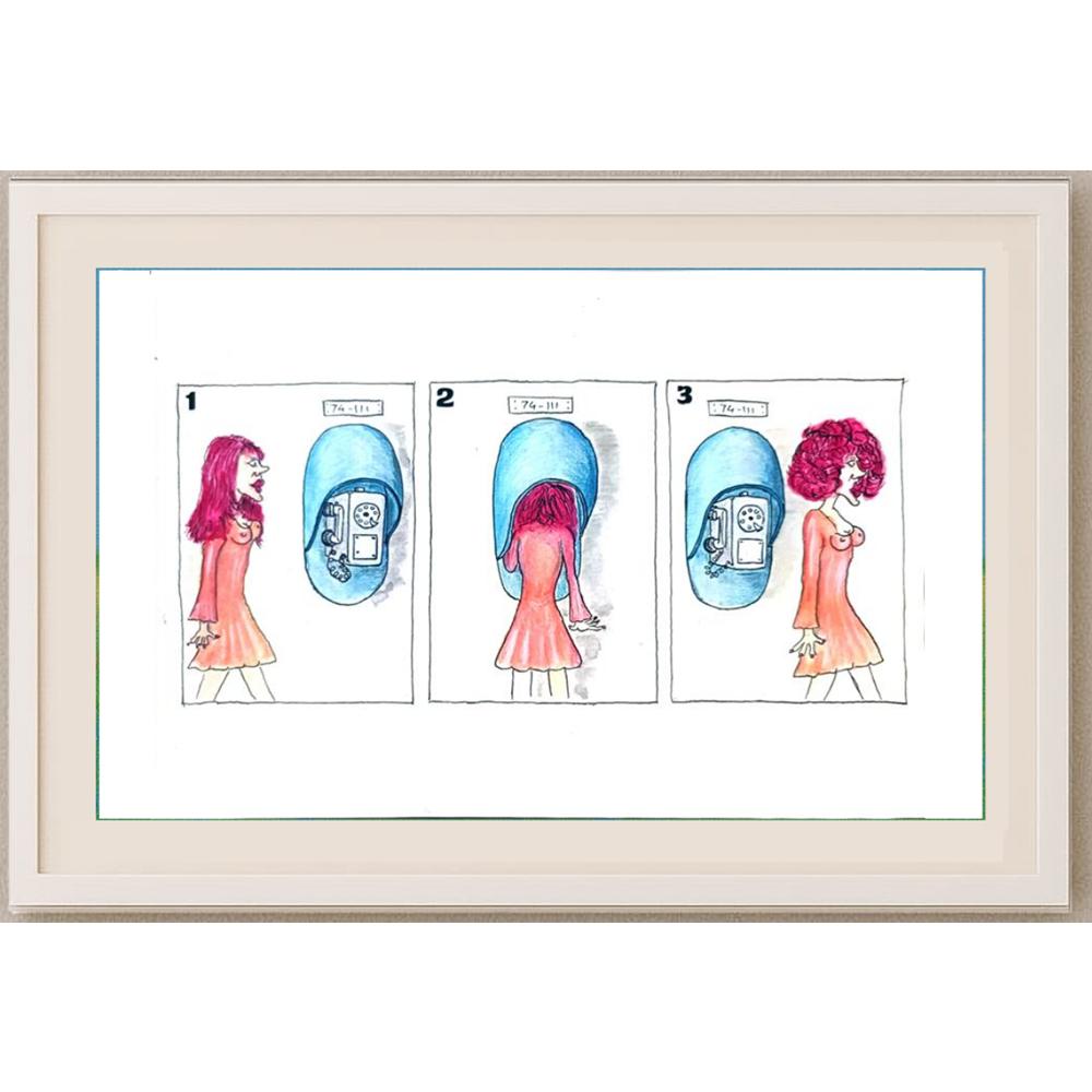 Tsvetomir Veleshky 29x21cm Orijinal Karikatür BOD02074