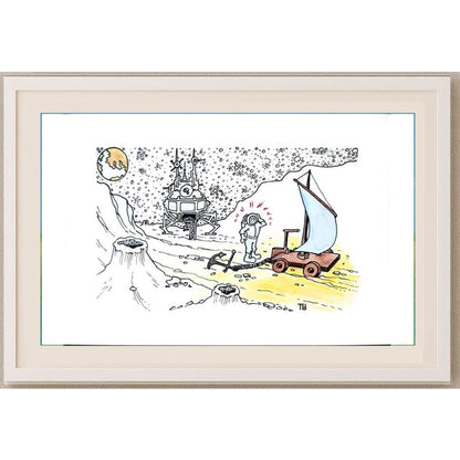 Tomislav Dusanic 29x21cm Orijinal Karikatür BOD02076