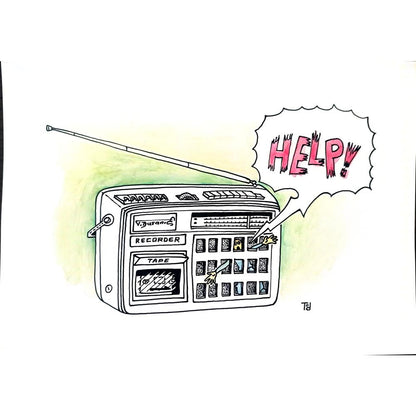 Tomislav Dusanic 29x21cm Orijinal Karikatür BOD02077