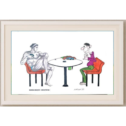 Marina Braovic 29x21cm Orijinal Karikatür BOD02080