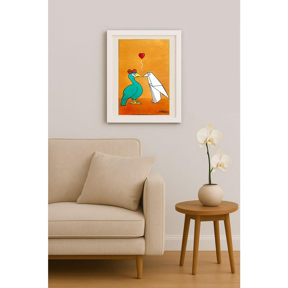 Marco Ramos 21x14cm Orijinal Karikatür BOD02081