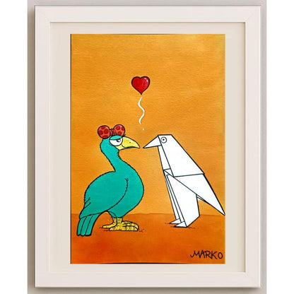 Marco Ramos 21x14cm Orijinal Karikatür BOD02081