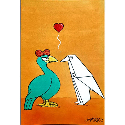 Marco Ramos 21x14cm Orijinal Karikatür BOD02081