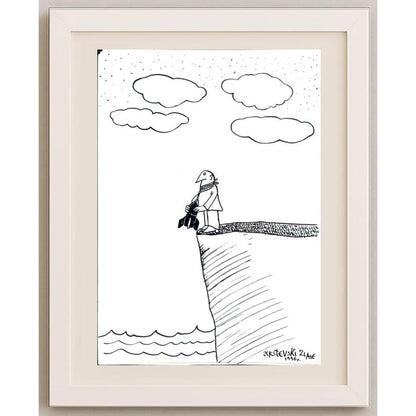 Krstevski Van Zlatko 20x15cm Orijinal Karikatür BOD02085