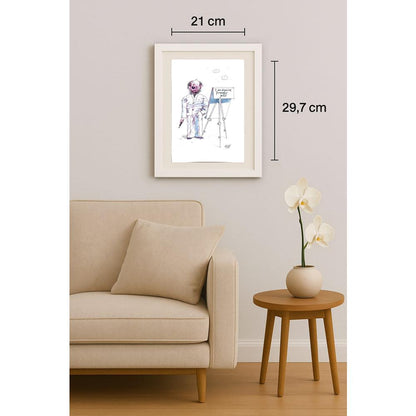 Victor Zujev 29x21cm Orijinal Karikatür BOD02089