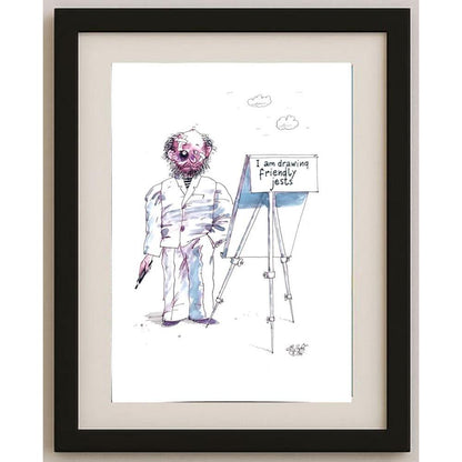 Victor Zujev 29x21cm Orijinal Karikatür BOD02089