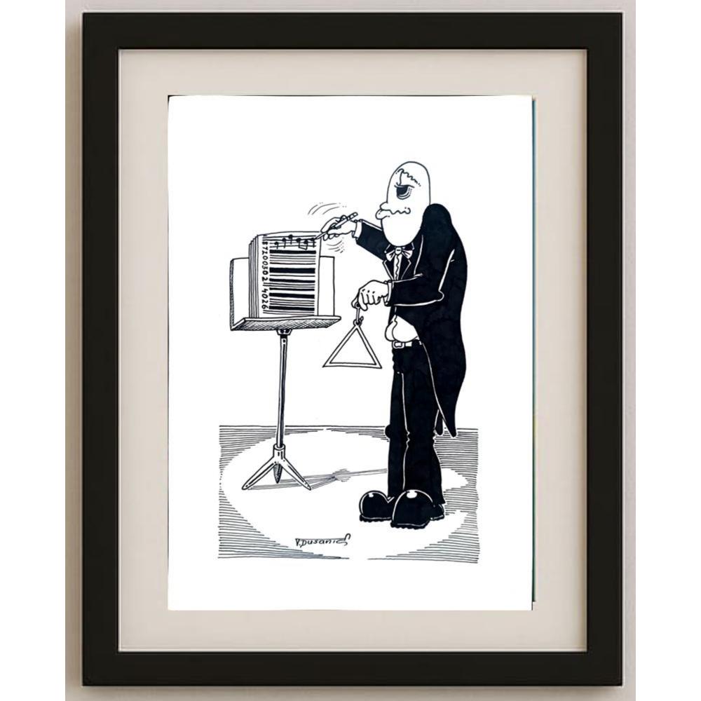 Tomislav Dusanic 29x21cm Orijinal Karikatür BOD02091