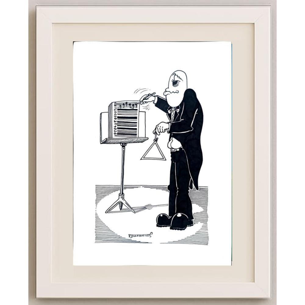 Tomislav Dusanic 29x21cm Orijinal Karikatür BOD02091