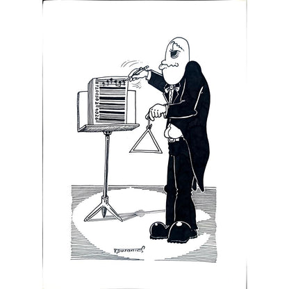 Tomislav Dusanic 29x21cm Orijinal Karikatür BOD02091