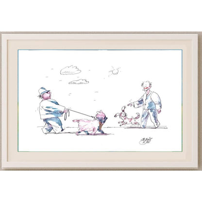 Victor Zujev 29x21cm Orijinal Karikatür BOD02096