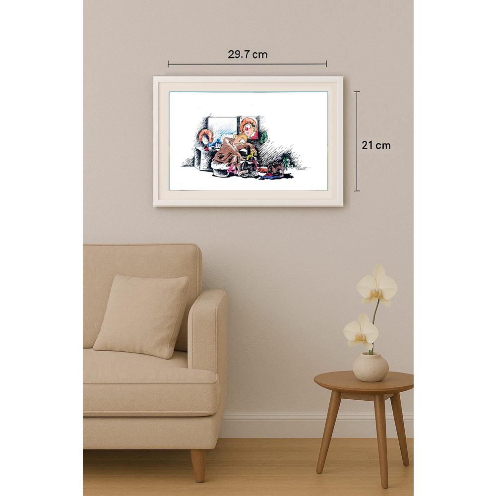 Oleg Loktiev 29x21cm Orijinal Karikatür BOD02097