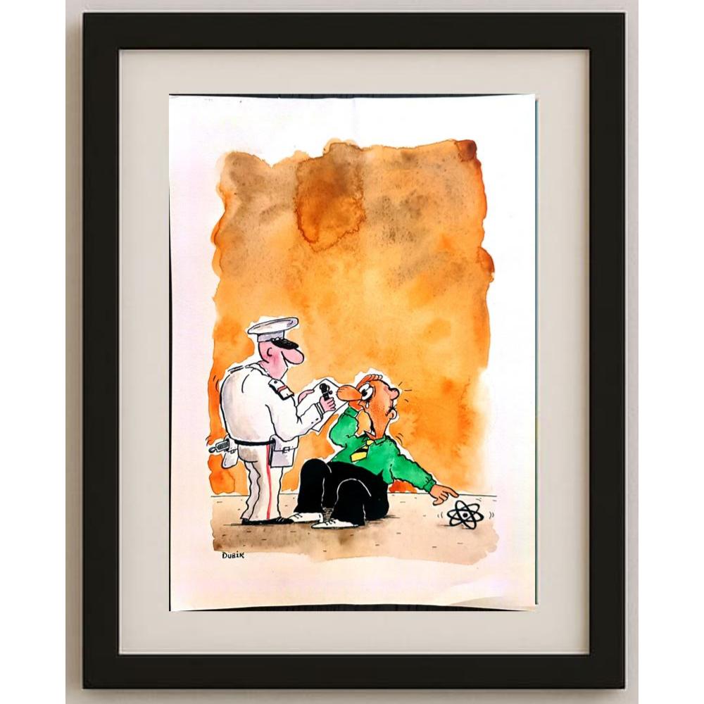 Alexander Dubovsky 29x21cm Orijinal Karikatür BOD02099