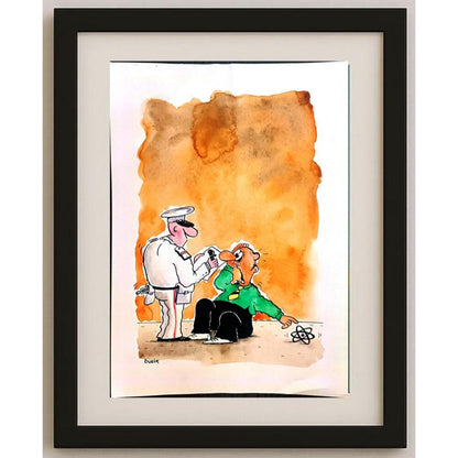 Alexander Dubovsky 29x21cm Orijinal Karikatür BOD02099