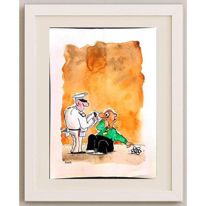 Alexander Dubovsky 29x21cm Orijinal Karikatür BOD02099