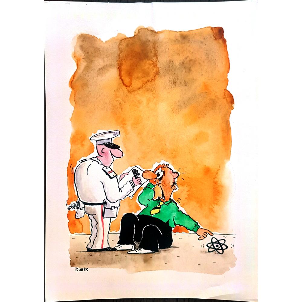 Alexander Dubovsky 29x21cm Orijinal Karikatür BOD02099