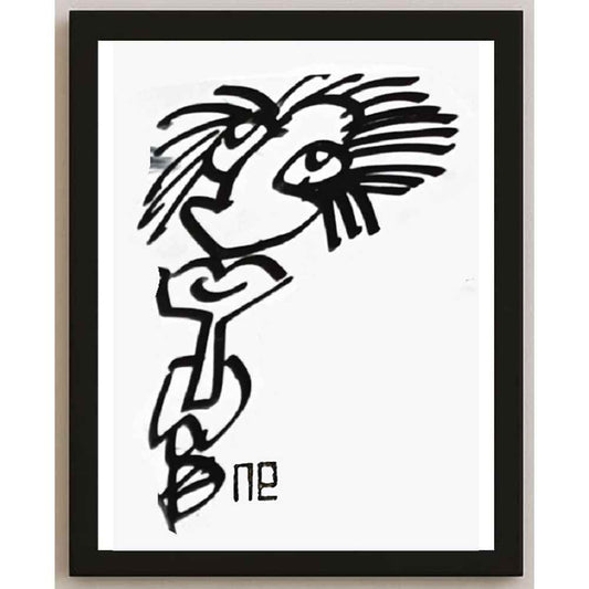 Nezih Danyal Tipler Kişiye Özel Sertifikalı Sınırlı Fine Art Karikatür Baskı NTP00242