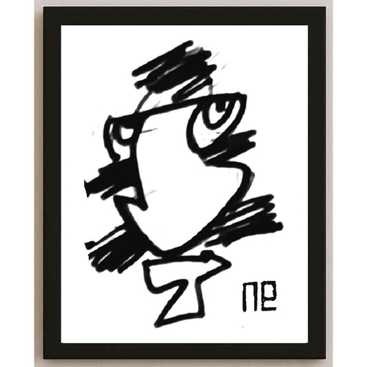 Nezih Danyal Tipler Kişiye Özel Sertifikalı Sınırlı Fine Art Karikatür Baskı NTP00246