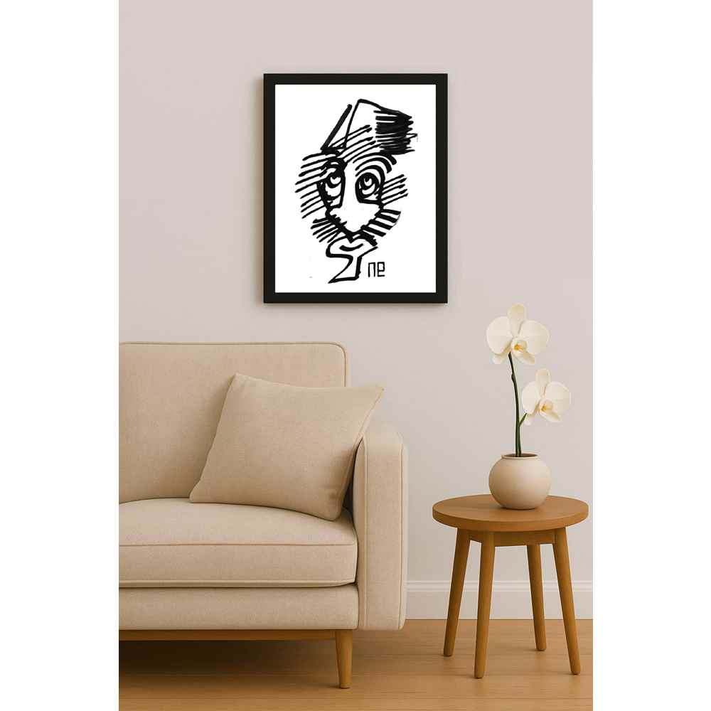 Nezih Danyal Tipler Kişiye Özel Sertifikalı Sınırlı Fine Art Karikatür Baskı NTP00247