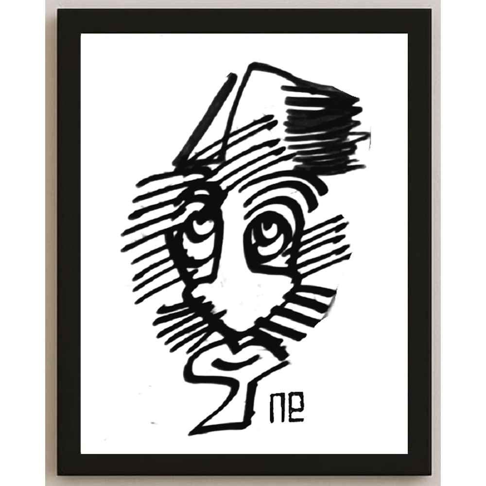 Nezih Danyal Tipler Kişiye Özel Sertifikalı Sınırlı Fine Art Karikatür Baskı NTP00247