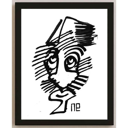 Nezih Danyal Tipler Kişiye Özel Sertifikalı Sınırlı Fine Art Karikatür Baskı NTP00247