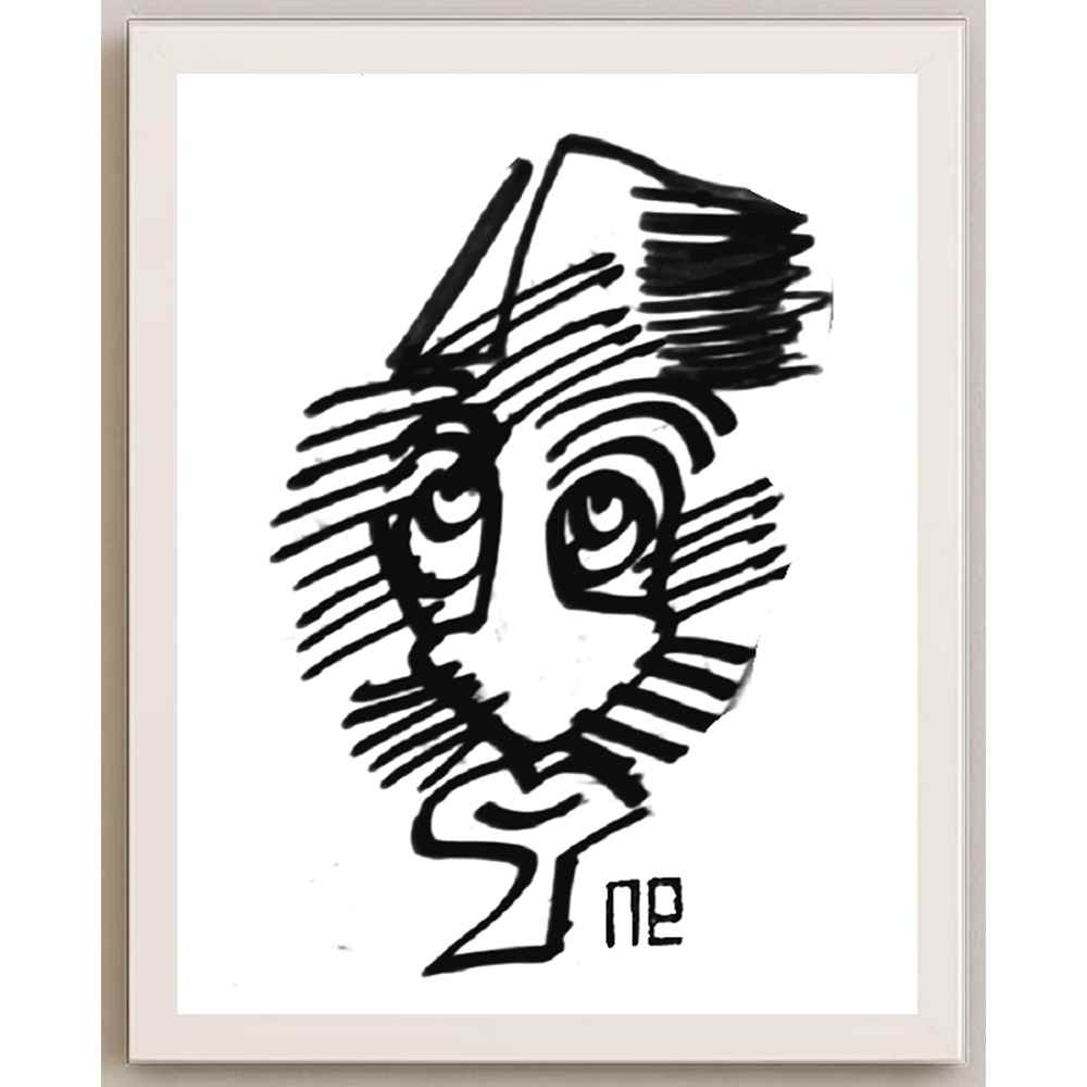 Nezih Danyal Tipler Kişiye Özel Sertifikalı Sınırlı Fine Art Karikatür Baskı NTP00247